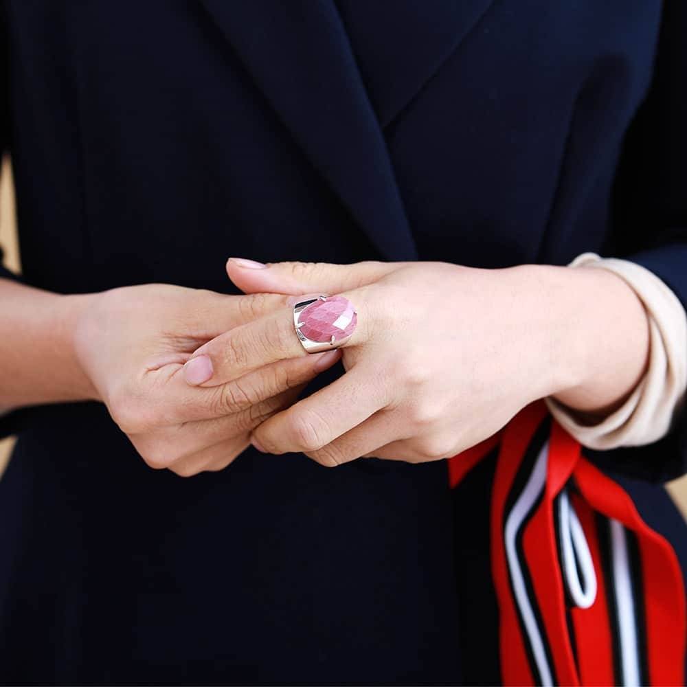 Rhodonite Ring – Bild 4