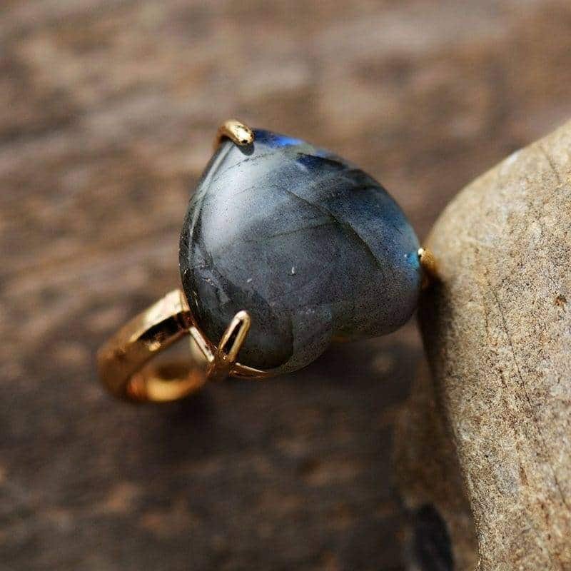 Natural Stone Ring "Labradorite" – Bild 2
