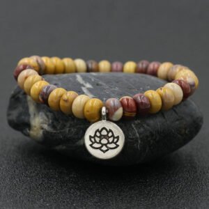 7 Chakras Pendant Bracelet - Lotus 2