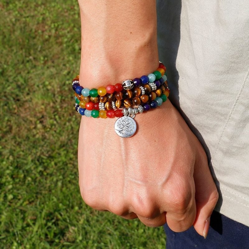 Mala 7 chakra bracelet - Image 2