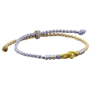Bracelet with Tibetan Gray Knot