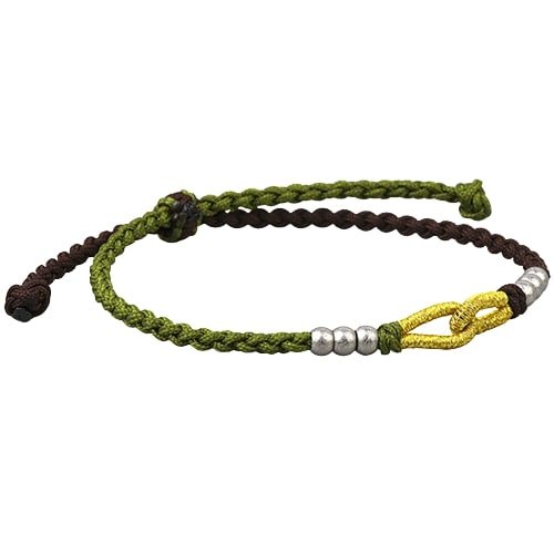Armband mit Grün Tibetisch Knoten