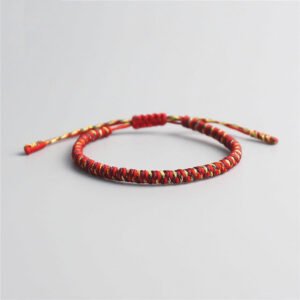 Lucky Bracelet - Braided - Red/Yellow