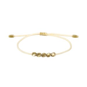 Tibetan White Cord Bracelet