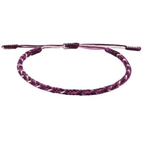 Gradient purple Tibetan bracelet