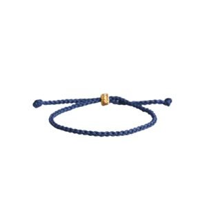 Blue Tibetan macrame knot bracelet