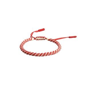 Triple orange Tibetan bracelet cord