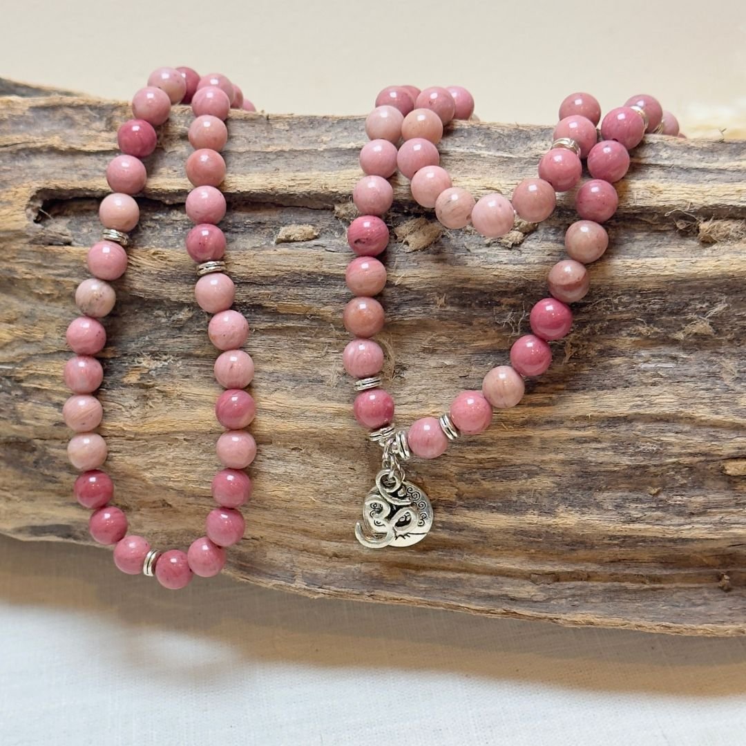 Bracelet Mala "Unconditional Love" in Rhodochrosite – Bild 3
