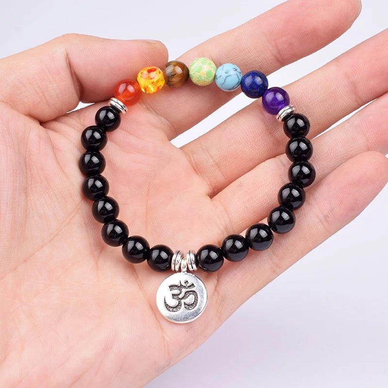 Vintage Cooper Lotus Ohm Buddha Beads Bracelet - Image 9