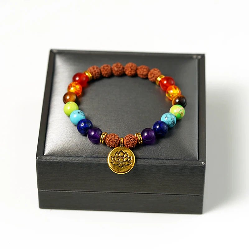 Vintage Cooper Lotus Ohm Buddha Beads Bracelet - Image 11