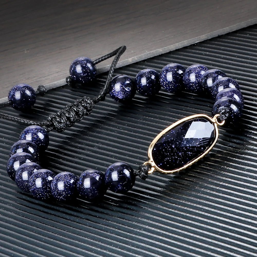Natural Sandstone Tibetan Buddha Bracelet - Image 6