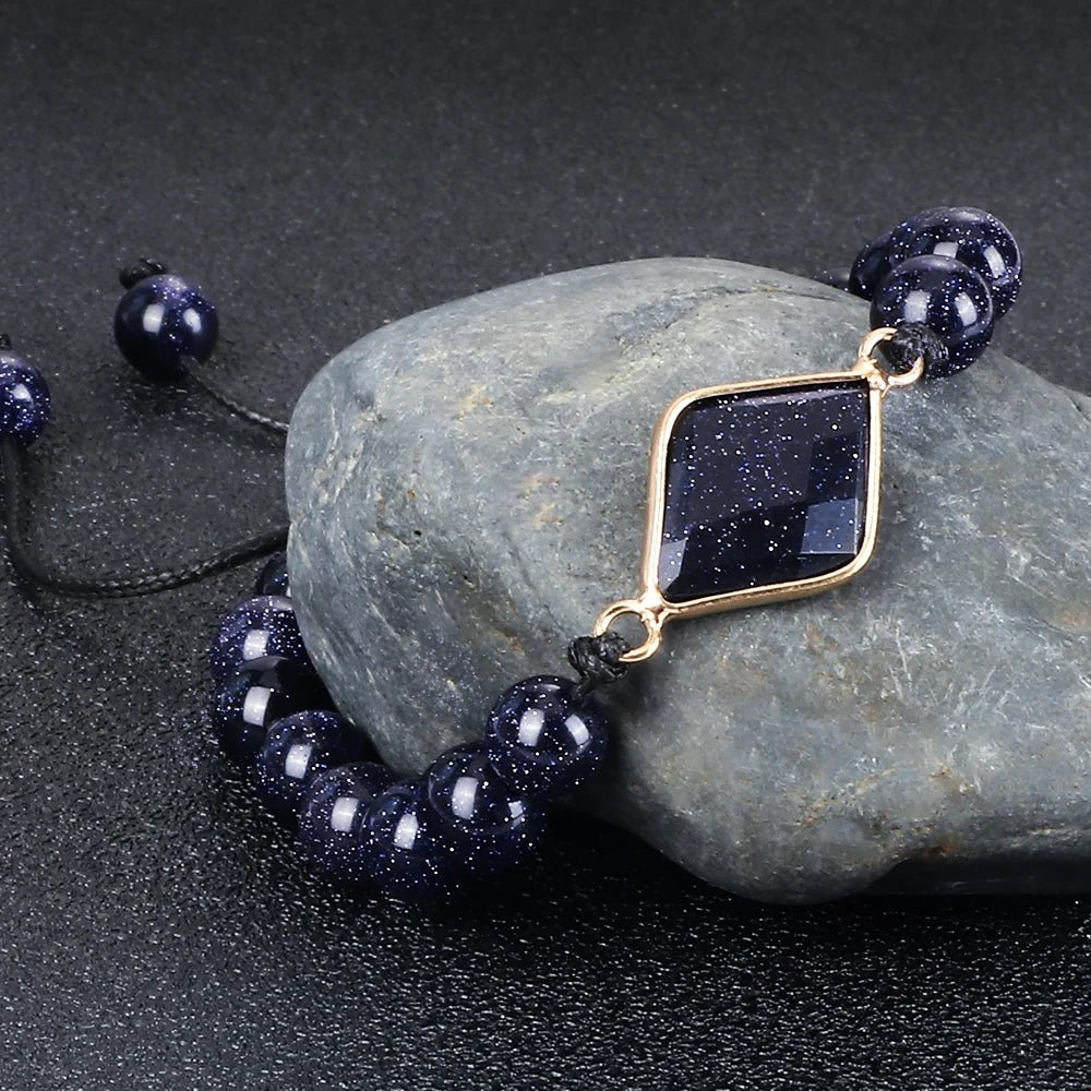 Natural Sandstone Tibetan Buddha Bracelet - Image 2