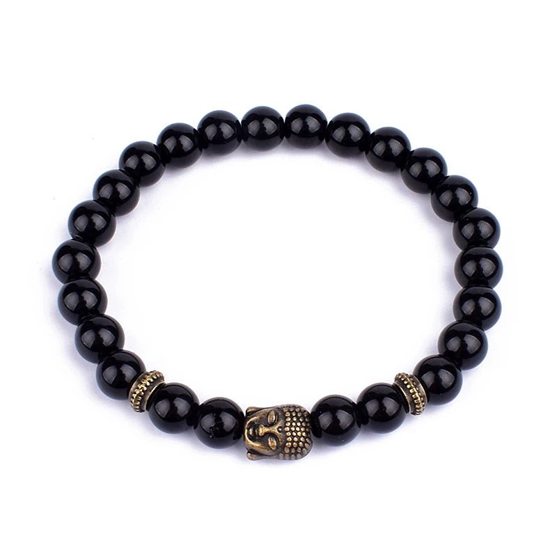 Vintage Cooper Lotus Ohm Buddha Beads Bracelet - Image 13