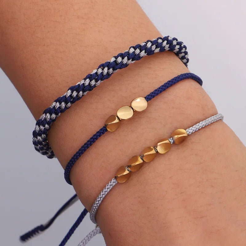 Eternal Knot: Handcrafted Tibetan Copper Bead Bracelets – Bild 4
