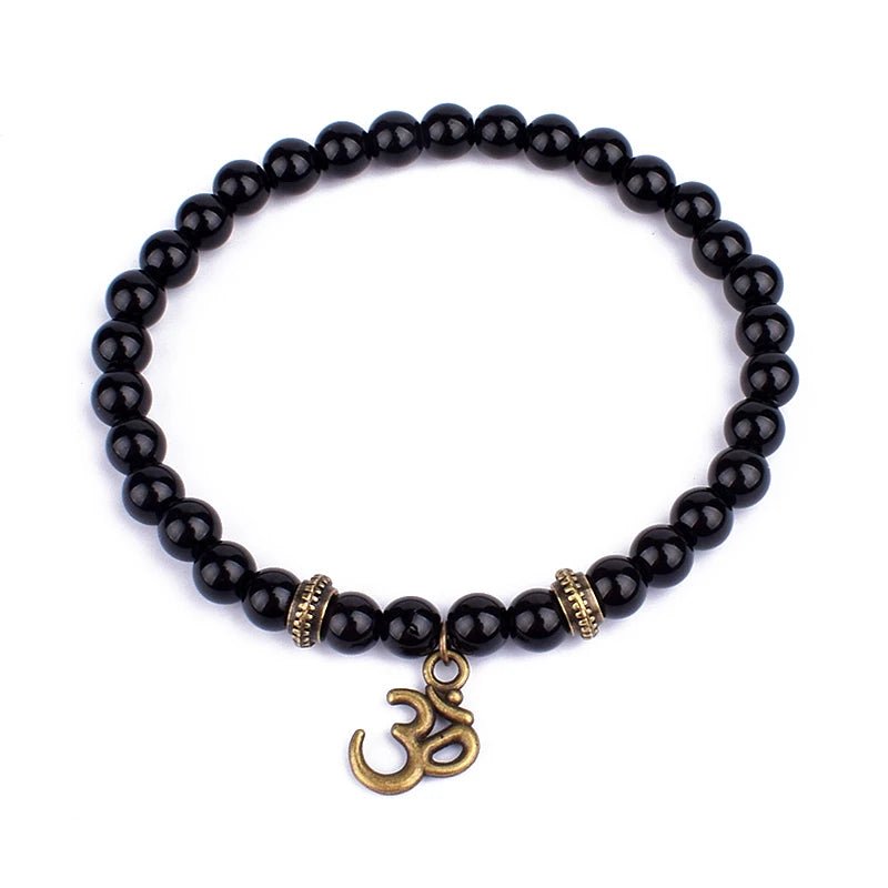 Vintage Cooper Lotus Ohm Buddha Beads Bracelet - Image 7