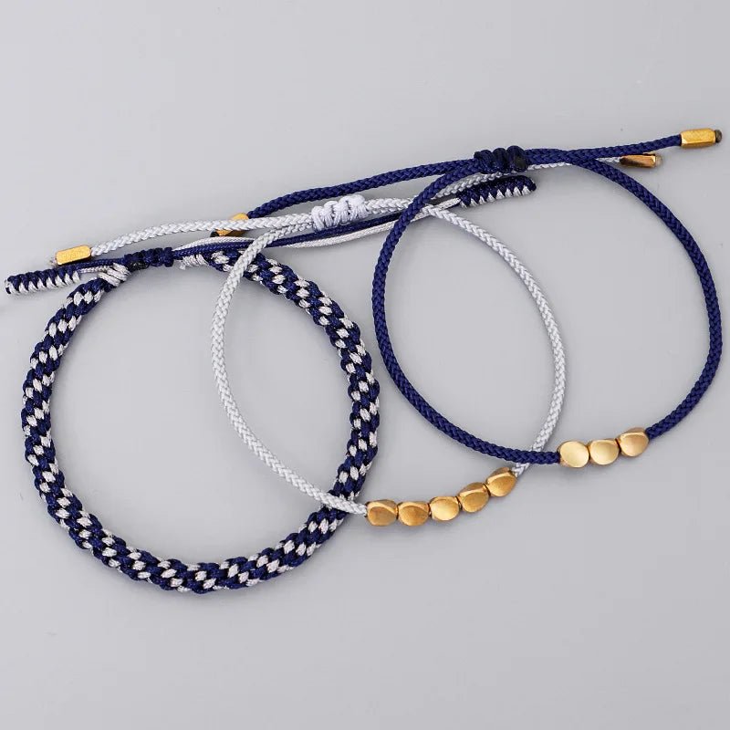 Eternal Knot: Handcrafted Tibetan Copper Bead Bracelets – Bild 2
