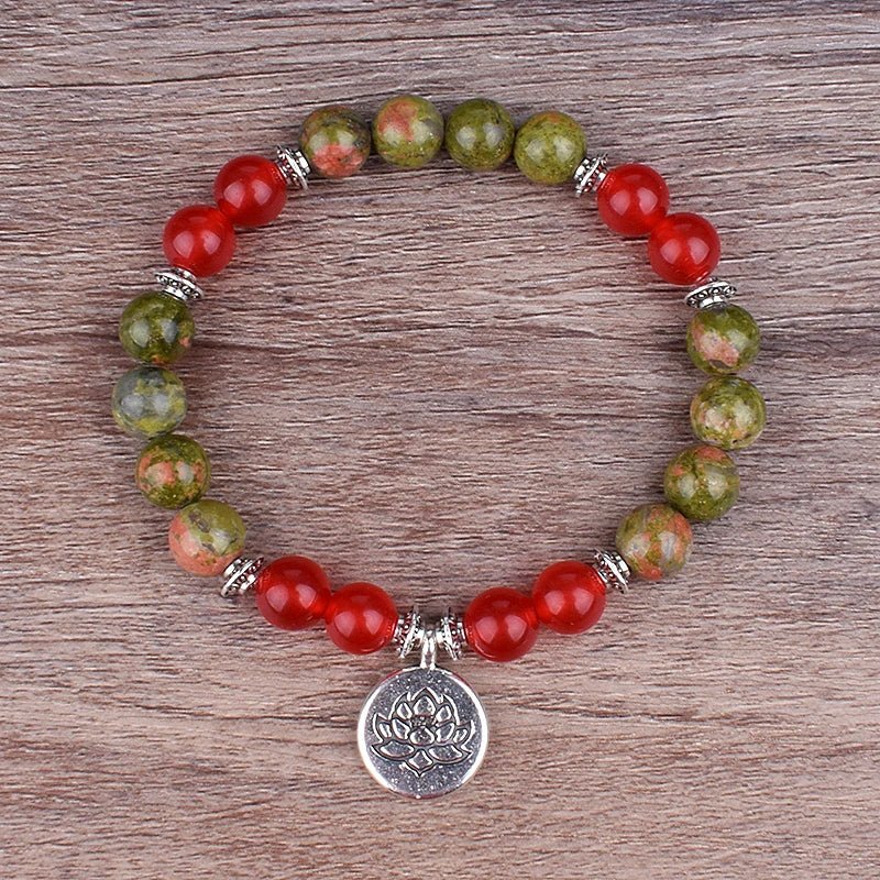 Vintage Cooper Lotus Ohm Buddha Beads Bracelet - Image 15