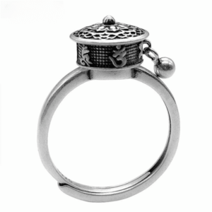 Vintage Tibetisch Silber Mantra Ring