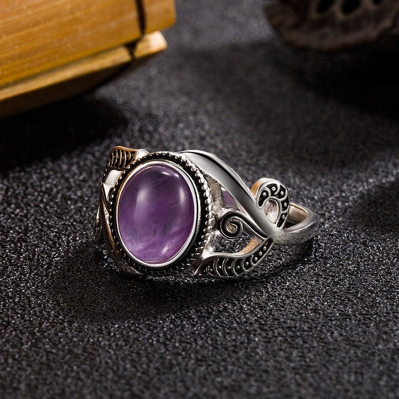 Vintage-Amethyst-Steinring für Damen
