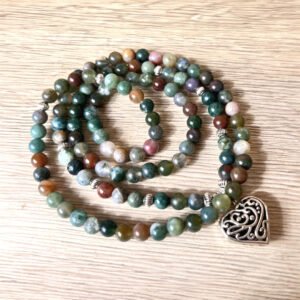 Armband Mala "Lichtenergie" in Indischer Achat