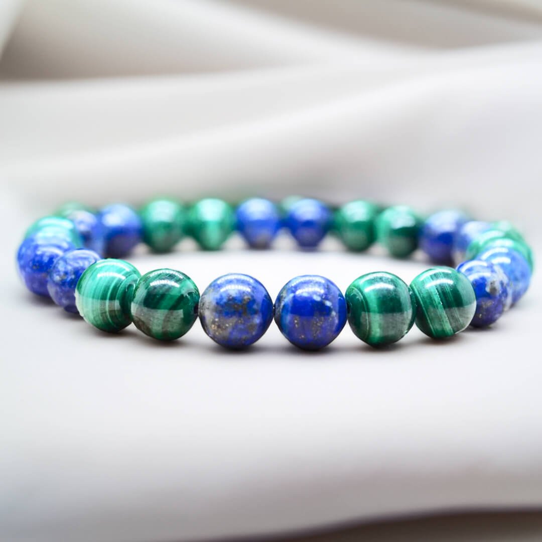 Armband „Emotionale Harmonie“ mit Lapislazuli & Malachit