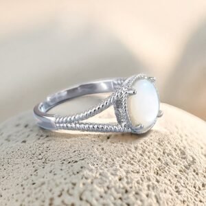 Verstellbar "Netra" Ring in Perlmutt