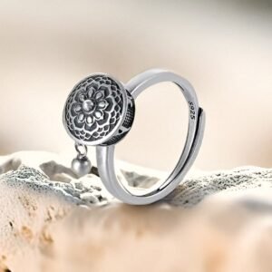 Tibetisch Ring "Mantra of Peace" - Prayer Wheel