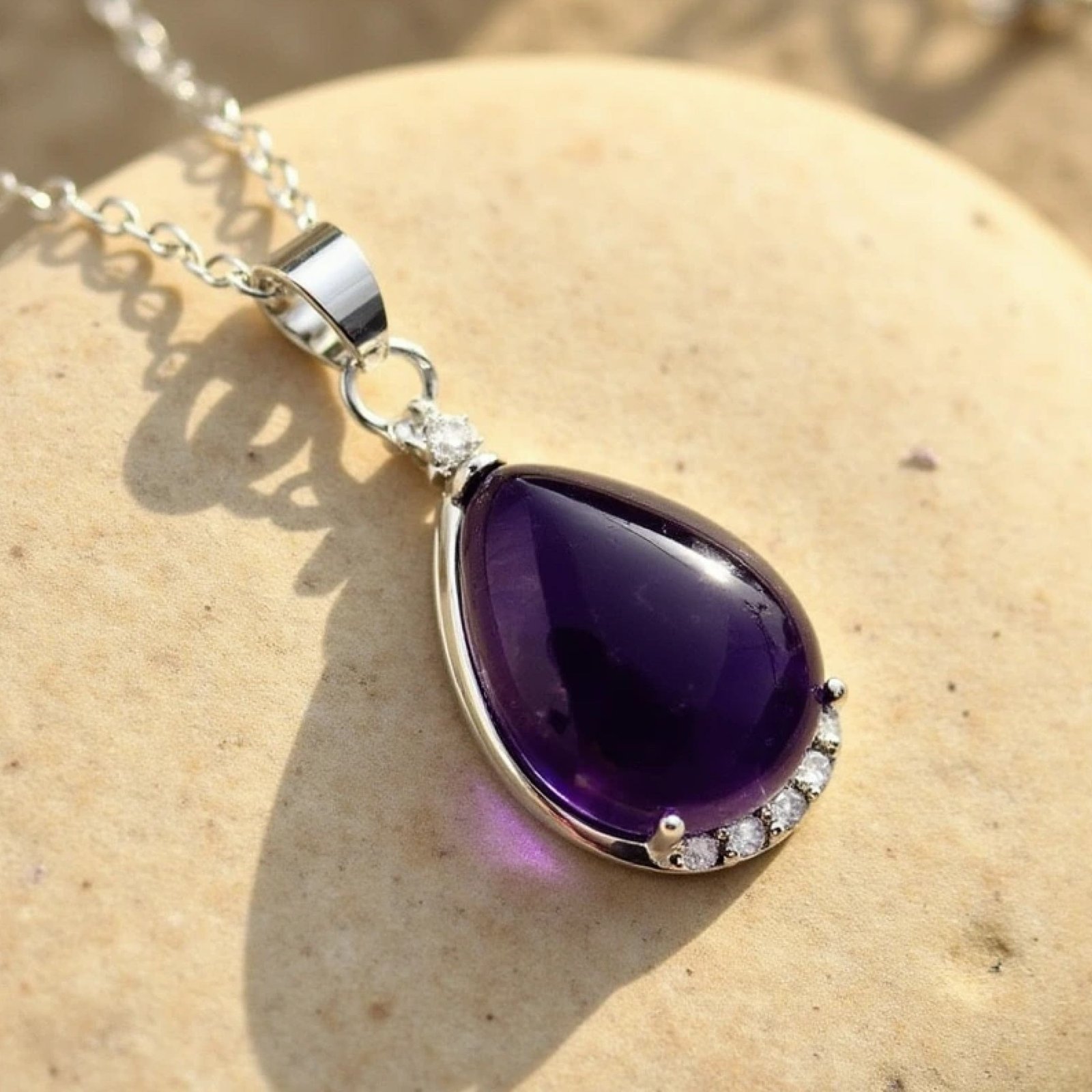Amethyst "Drop" Pendant – Bild 3