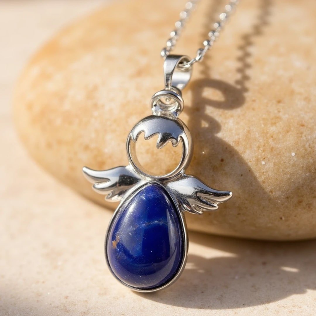 Small Angel Pendant and its Natural Stone – Bild 8