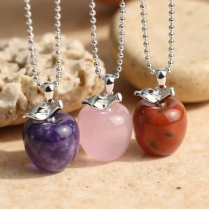 Natural Stone "Apple" Pendant