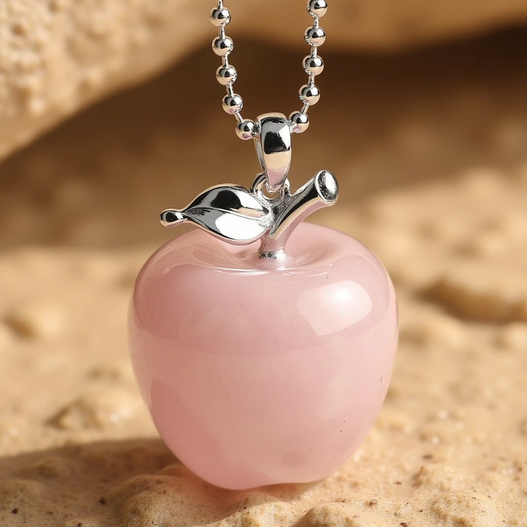 Natural Stone "Apple" Pendant – Bild 4