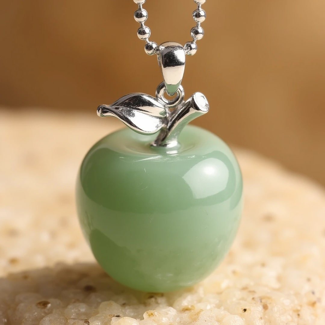Natural Stone "Apple" Pendant – Bild 5