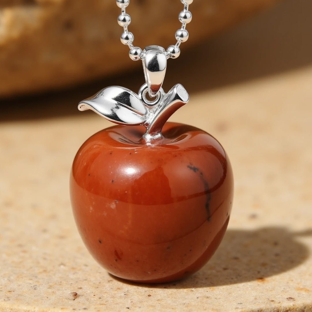 Natural Stone "Apple" Pendant – Bild 9