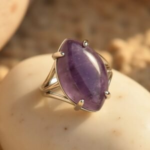 Verstellbarer Ring „Vision“ mit Naturstein