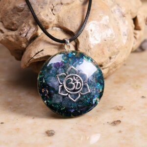 Orgonite Anhänger Divine Harmony Symbol OM & Lotus