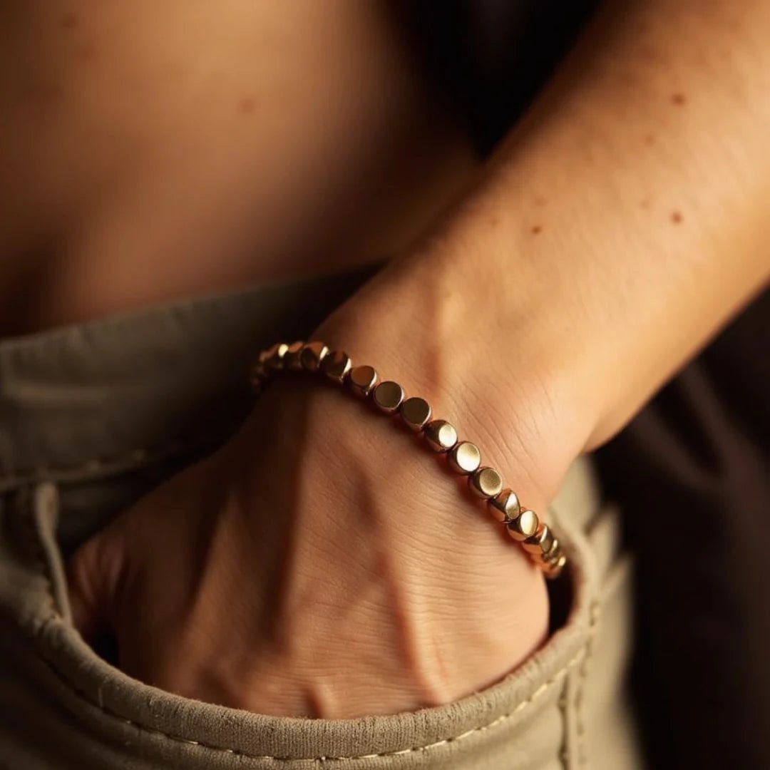 Tibetan Bracelet - Copper Beads - Afbeelding 2