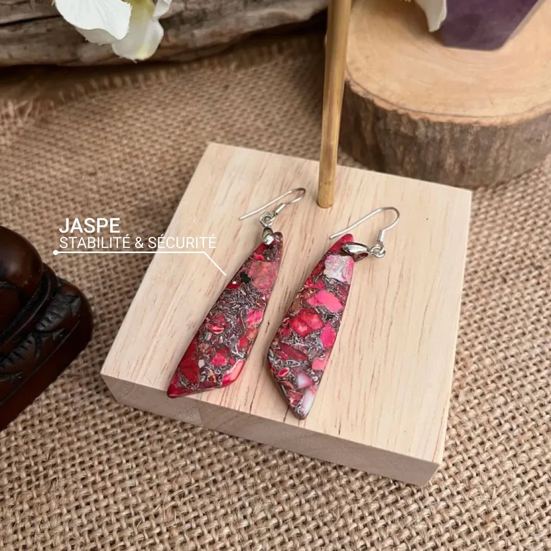 Vintage Jasper Earrings – Bild 4