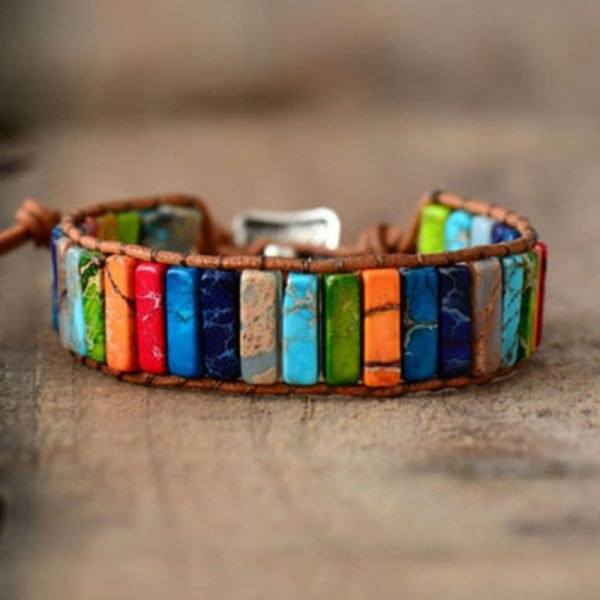 7 Chakra Natural Stone Bracelet – Classic - Image 3