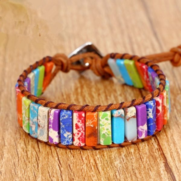 7 Chakra Natural Stone Bracelet – Classic - Image 4