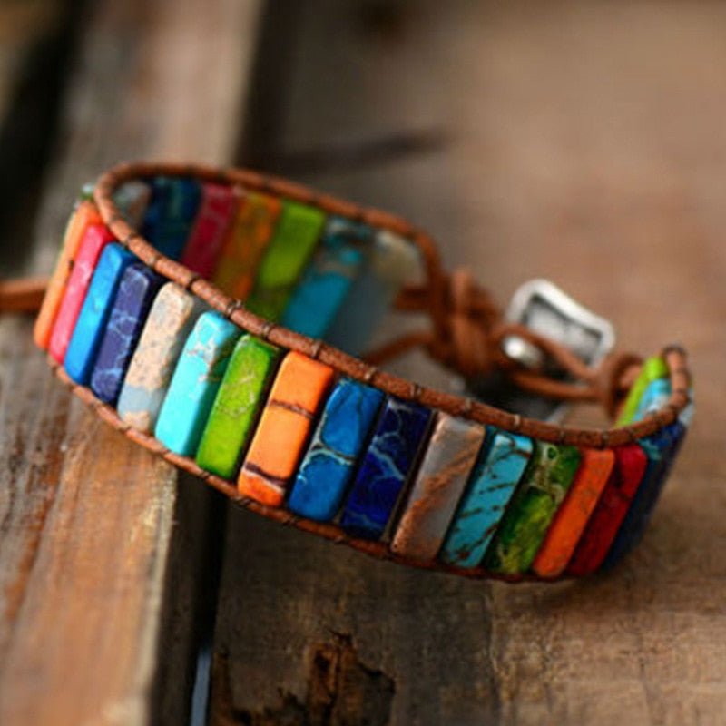 7 Chakra Natural Stone Bracelet – Classic - Image 2