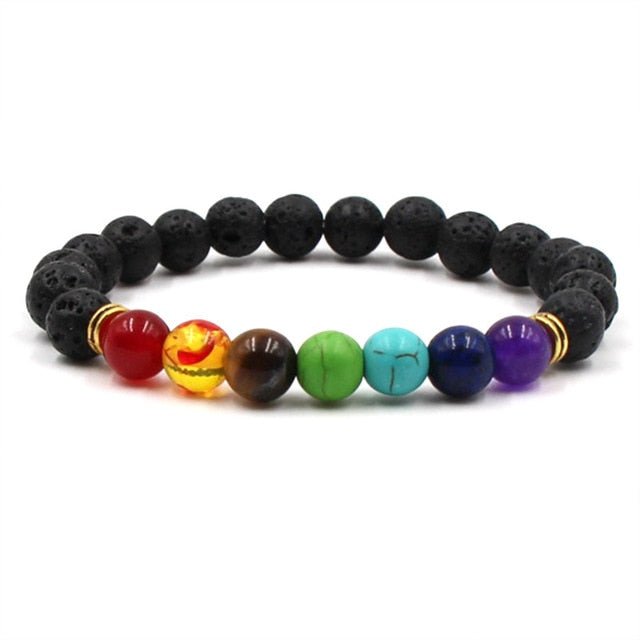 7 Chakra Multicolour Beaded Bracelet