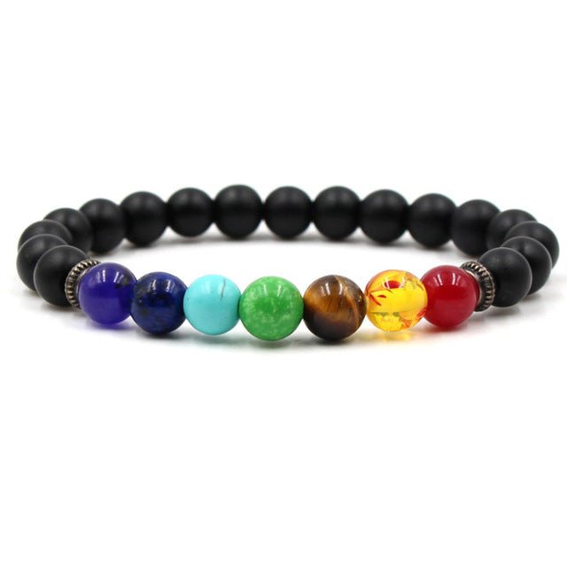 7 Chakra Multicolour Beaded Bracelet - Image 9