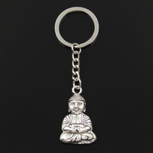 Buddha-Schlüsselanhänger mit Meditationsanhänger