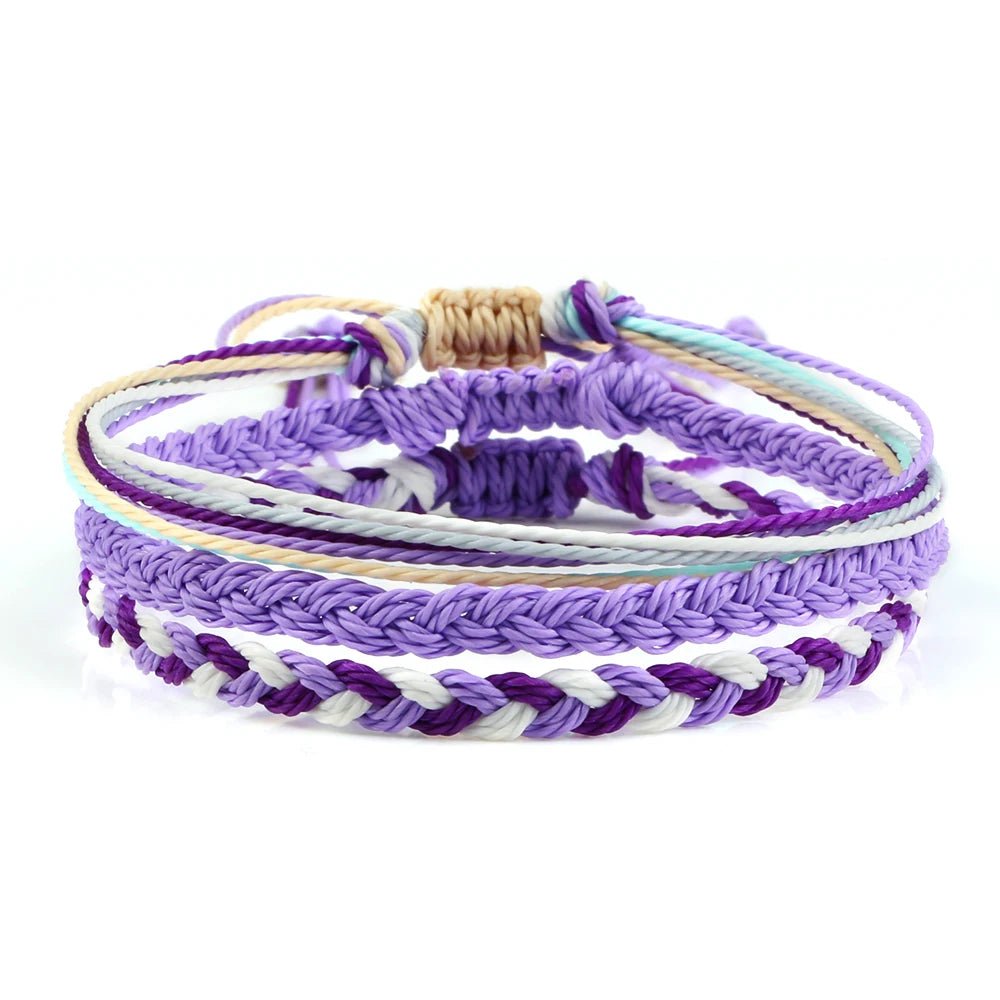 Multi Color Braided Rope Bracelets - Image 2