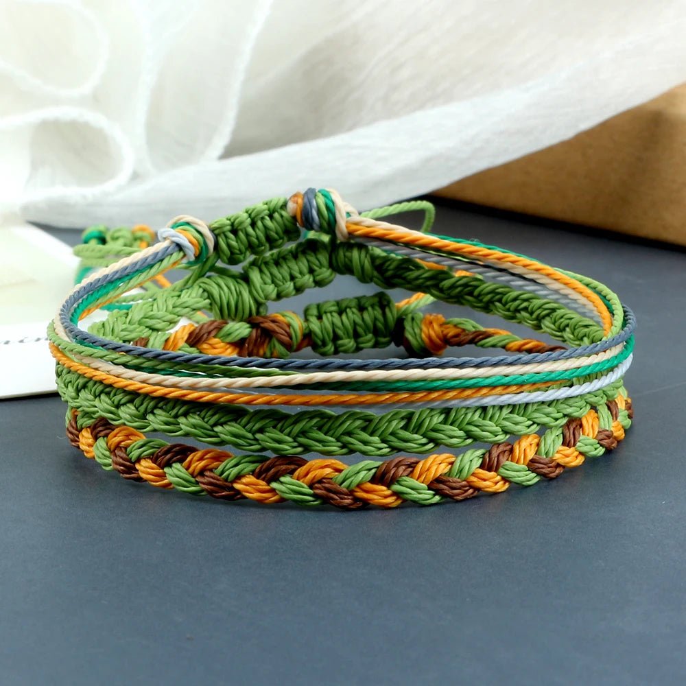 Multicolour Tibetan Buddhist Braided Bracelet