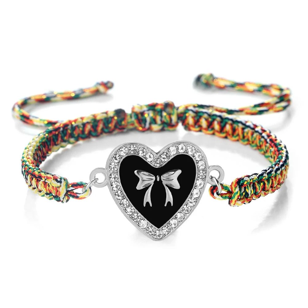 Heart Bowknot Braided Bracelet - Image 8