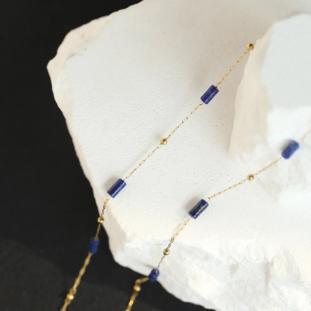"Harmonie Céleste" set in Lapis Lazuli & Gold Plated – Bild 7