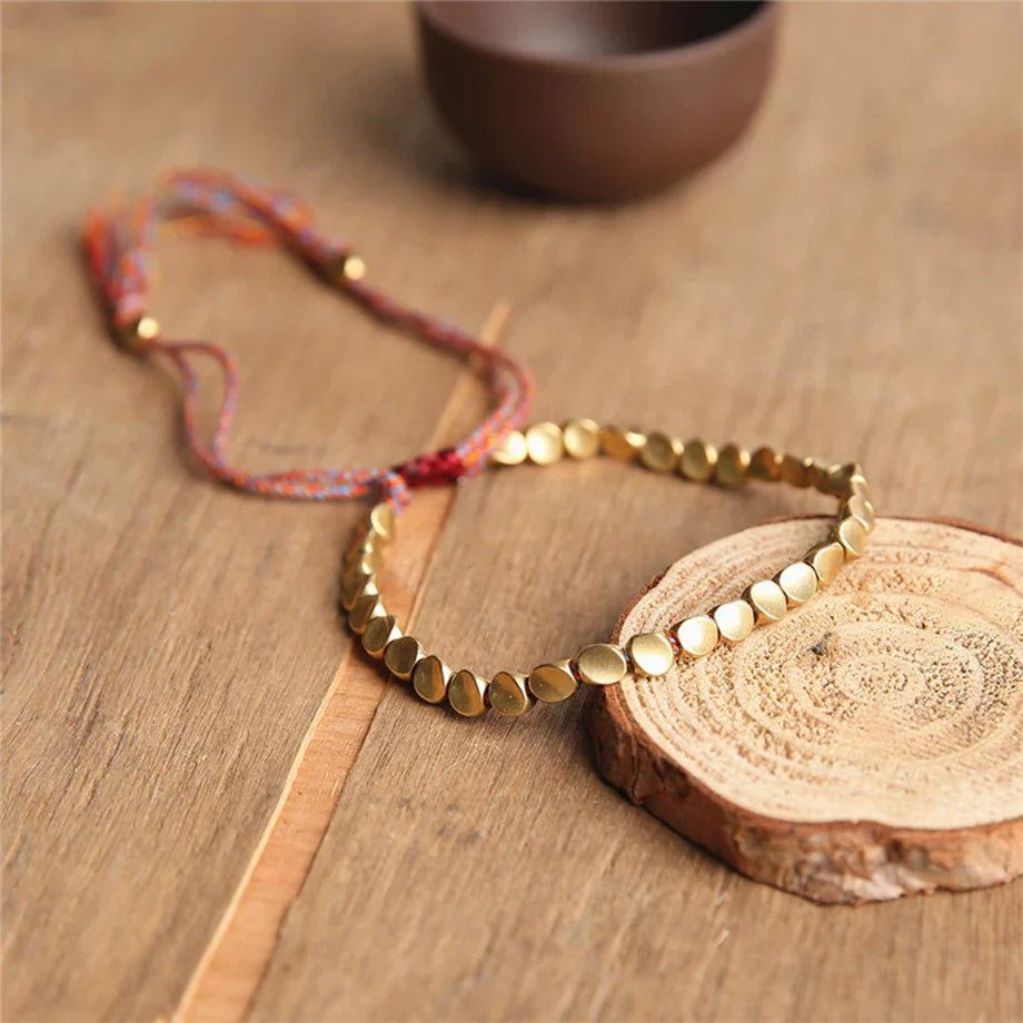 Tibetan Bracelet - Copper Beads - Afbeelding 3