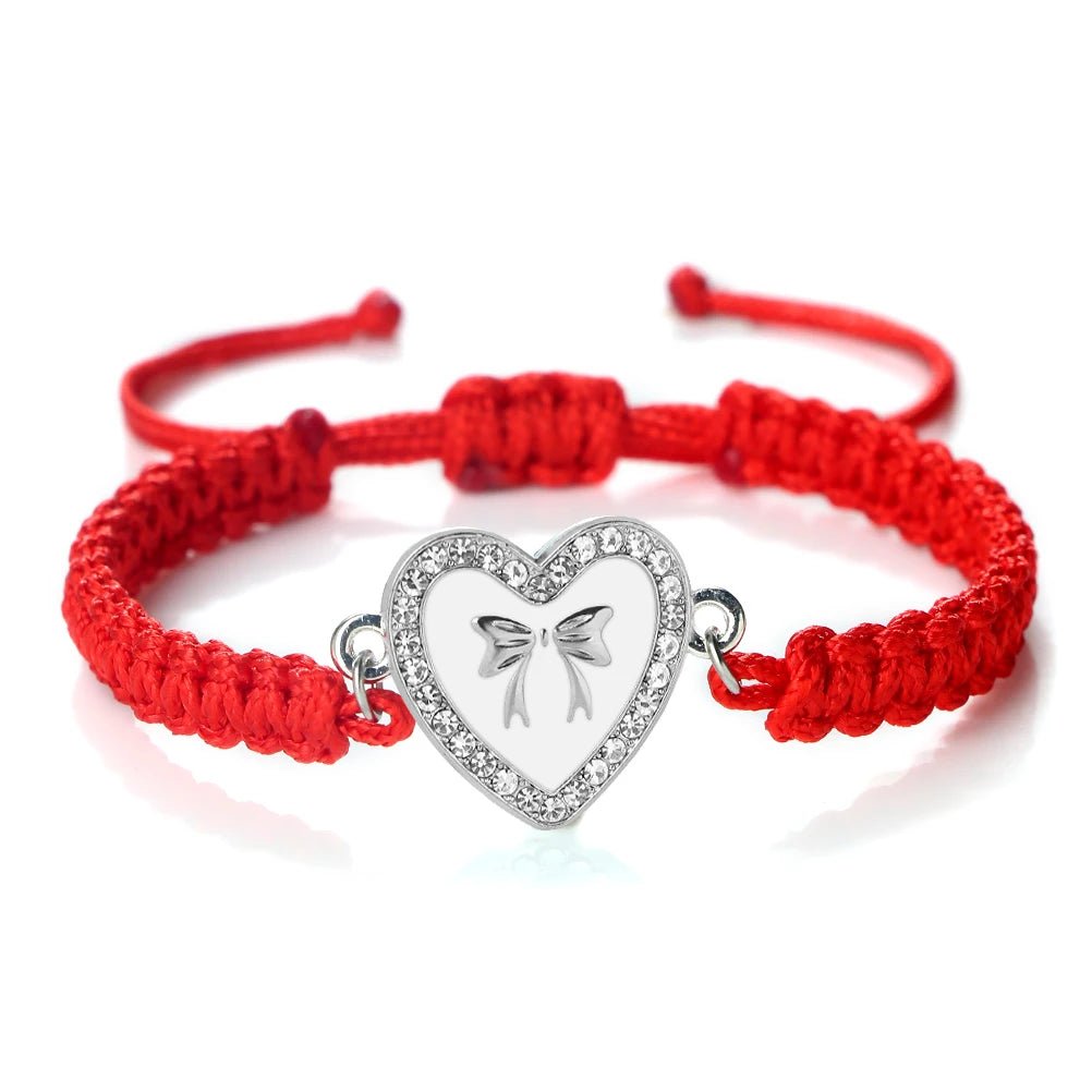 Heart Bowknot Braided Bracelet - Image 27
