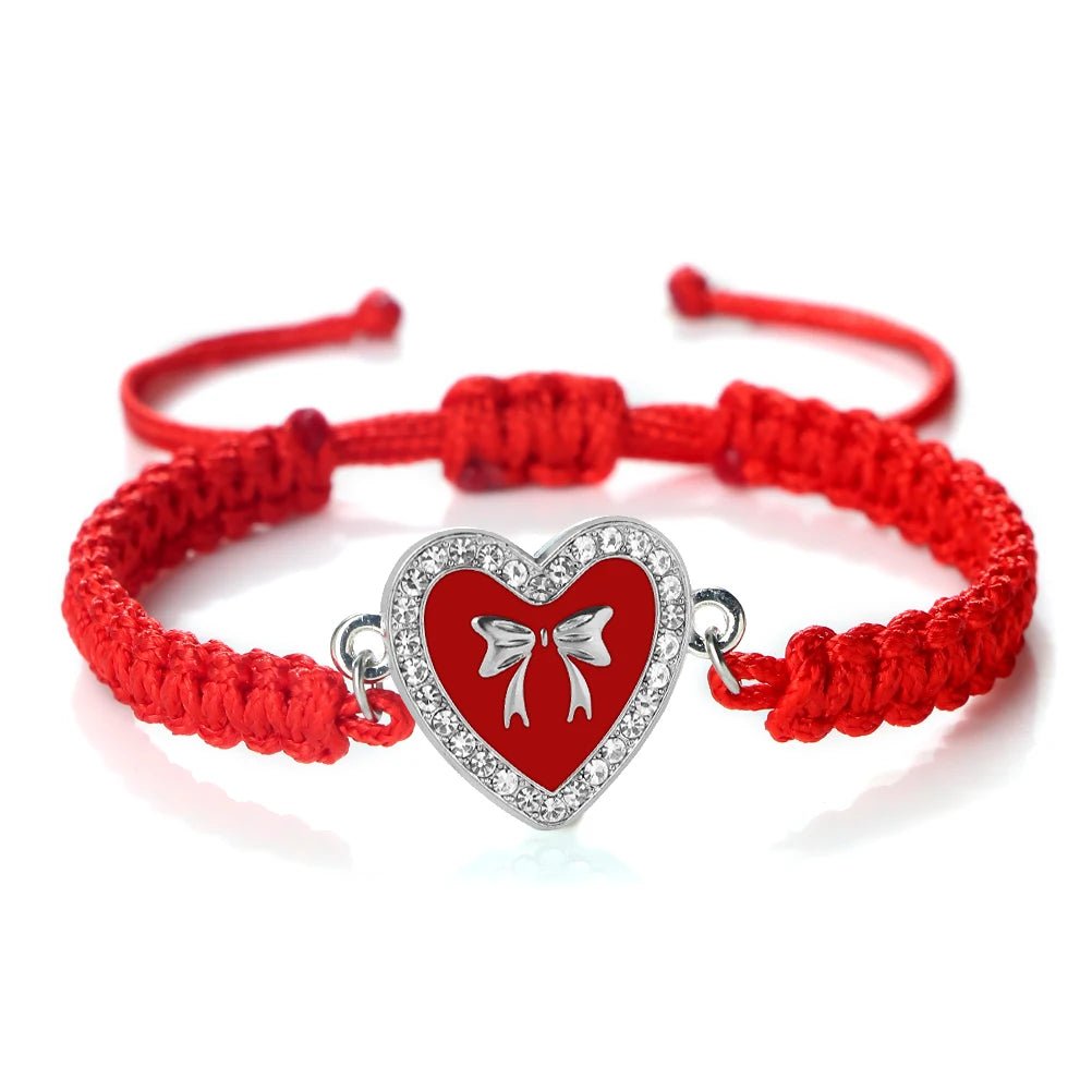Heart Bowknot Braided Bracelet - Image 23